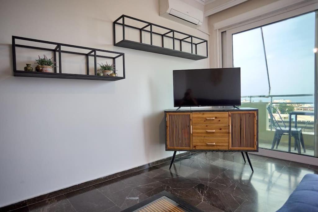 Panoramic White Blue Apartment Chios Town Bagian luar foto