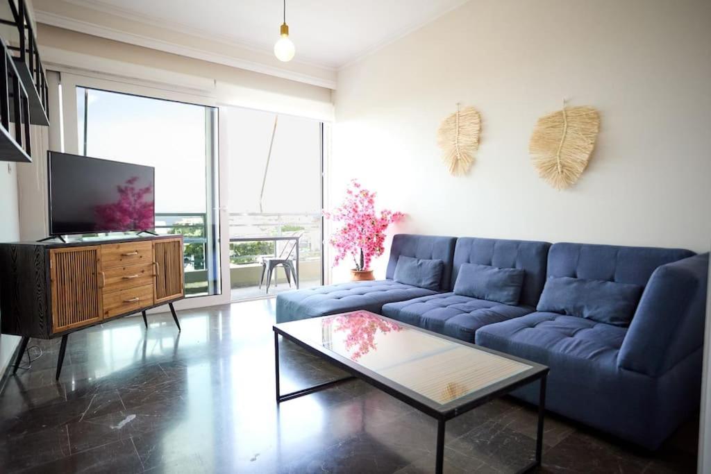 Panoramic White Blue Apartment Chios Town Bagian luar foto